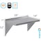 Amgood 14 in. x 24 in. Stainless Steel Wall Shelf With Squared Edge AMG WS-SQ-1424 - alternate 4